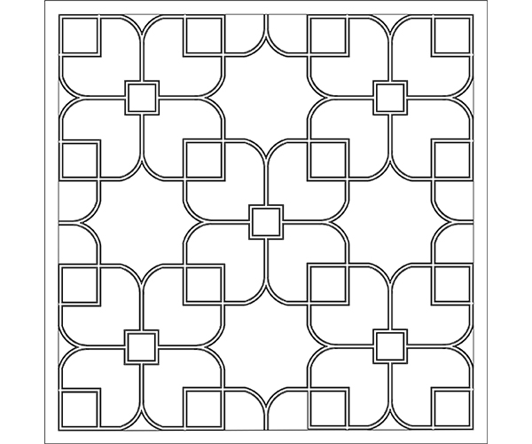 Quatrefoil Ceiling Moduling