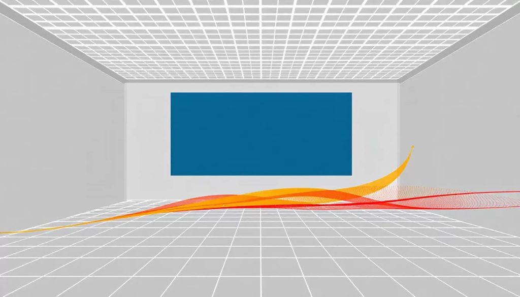 An installation process of a waffle ceiling, demonstrating the steps involved.