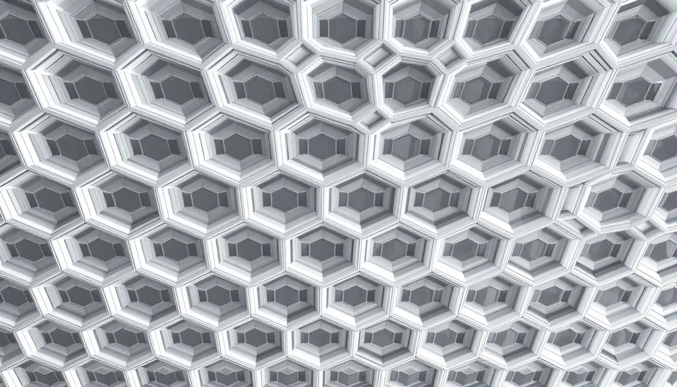 A beautiful modern waffle ceiling design showcasing the unique pattern and texture.