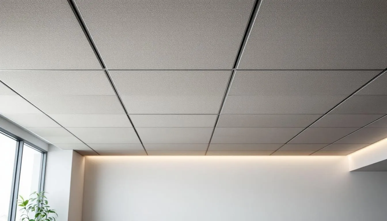 Top Ceilings Solutions for Modern Spaces The image depicts an elegant room featuring a custom acoustical ceiling designed to enhance the acoustics of the space, with sound-absorbing materials that promote a serene atmosphere. The ceiling's aesthetic appeal complements the overall design, making it a functional yet stylish element in the environment.
