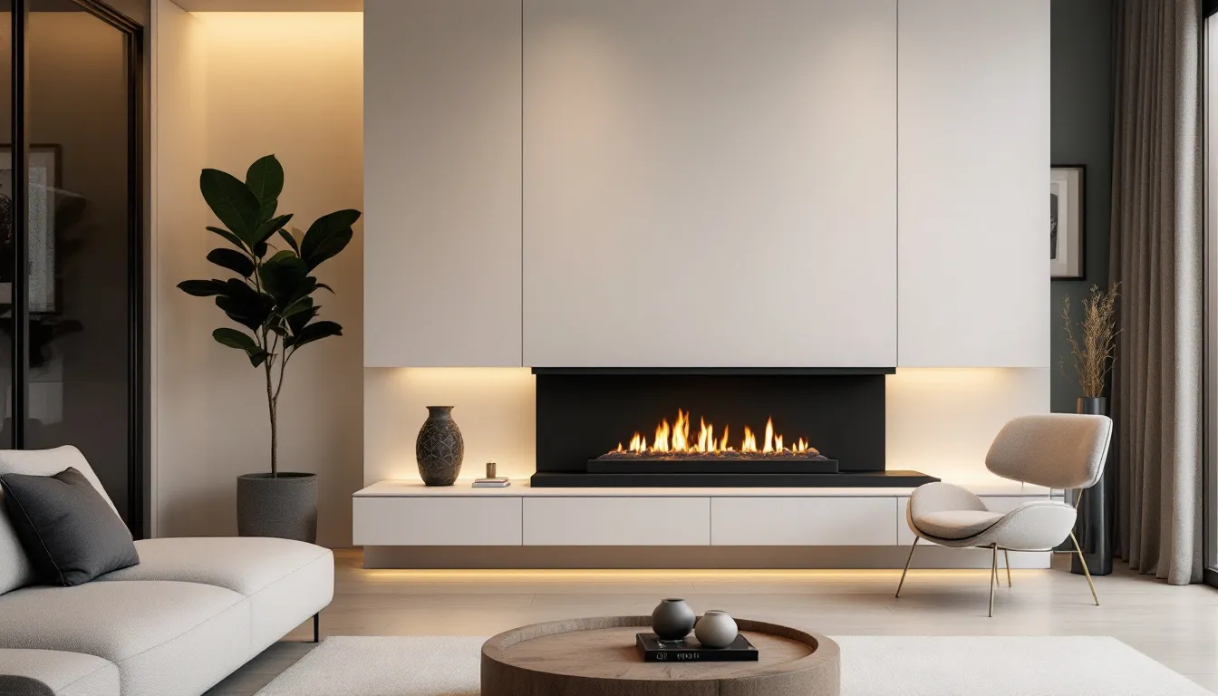 Inspirational styles featuring a corner fireplace as a statement piece.